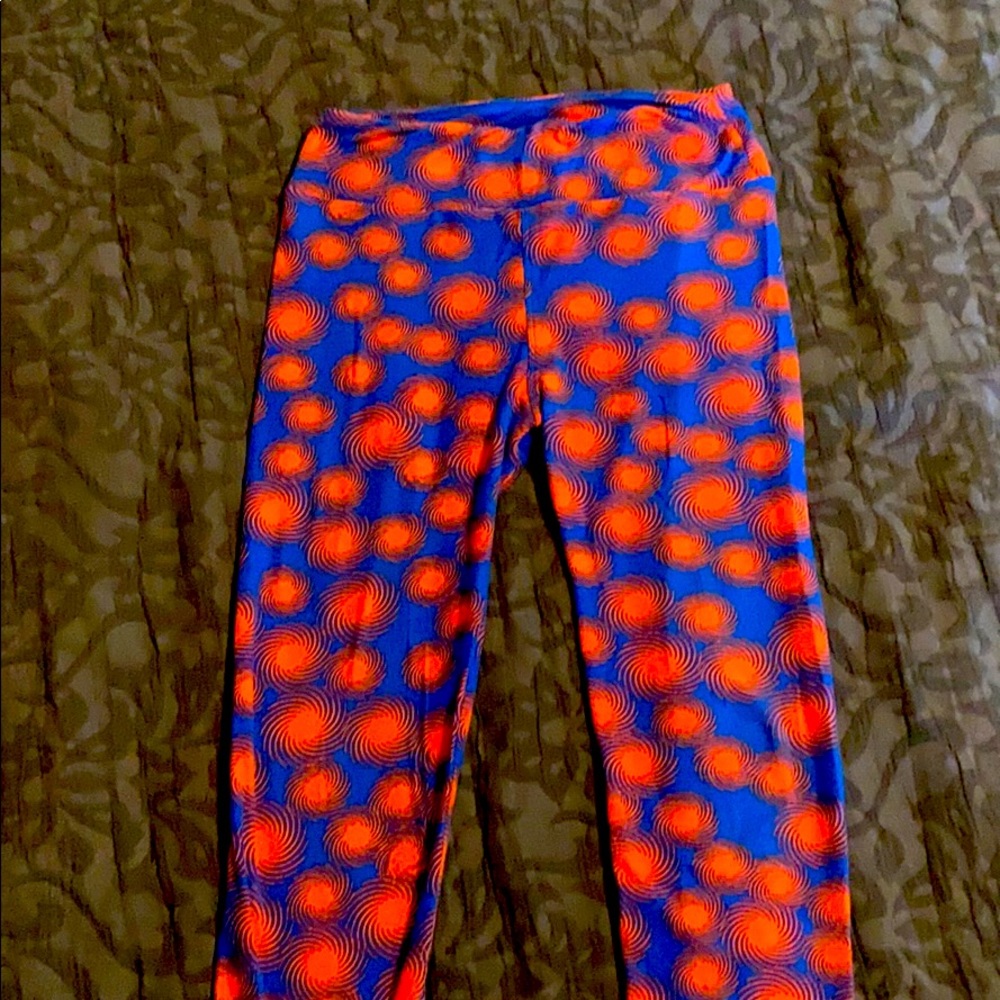 LuLaRoe leggings one size fits most Blue & Orange